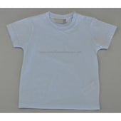 Piruleta Baby Baby Round Neck Short Sleeved T-shirt in Pale Blue